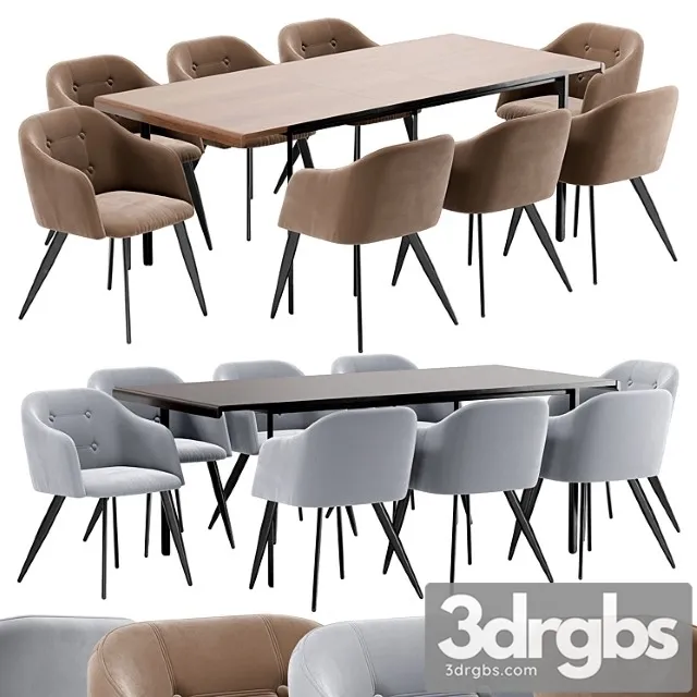 Dc-9505 dining chair and nadyria table Dc-9505 dining chair and nadyria table