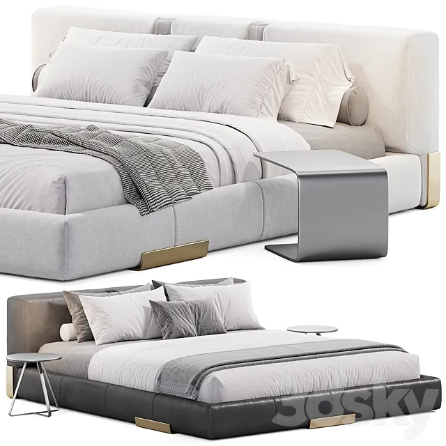 DC bed Ceccotti Collezioni 3D Model DC bed Ceccotti Collezioni 3D Model