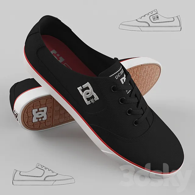 DC Shoes – Flash TX 3D Model