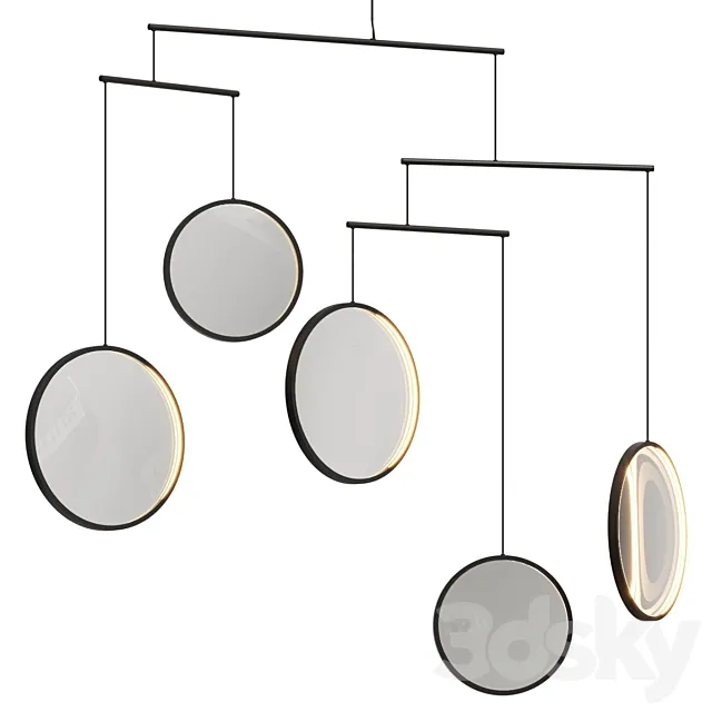 DCW Editions Focus X5 Pendant Lamp 3DModel DCW Editions Focus X5 Pendant Lamp 3DModel