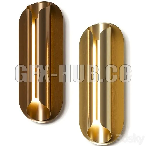 DCW Editions Rosalie Wall Lamp 3D Model DCW Editions Rosalie Wall Lamp 3D Model