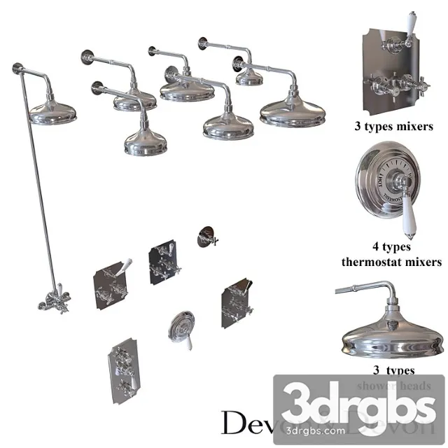 DD Shower Collection Set Part 2 3D Model Download