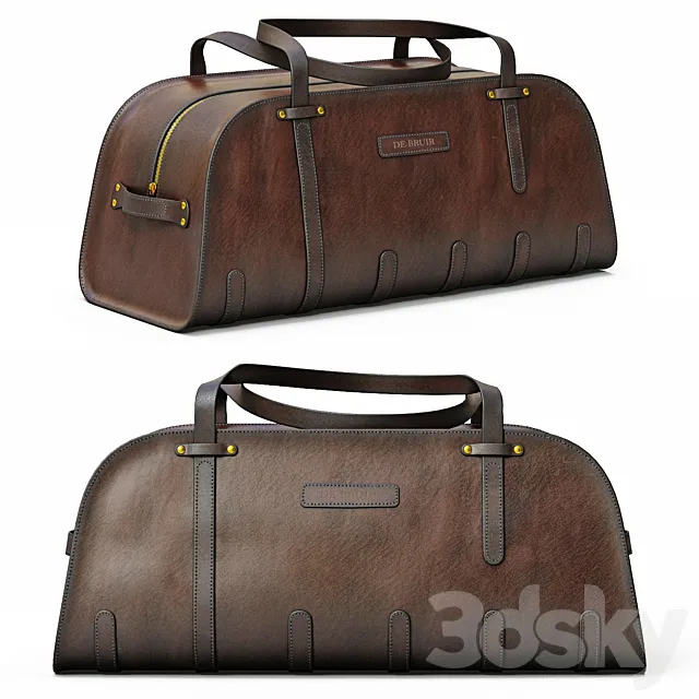 DE BRUIR Leather Sports Bag 3DModel DE BRUIR Leather Sports Bag 3DModel