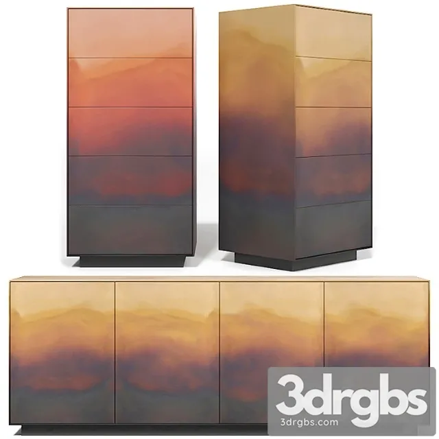 De castelli marea – sideboard chest of drawers 2 3D Model Download