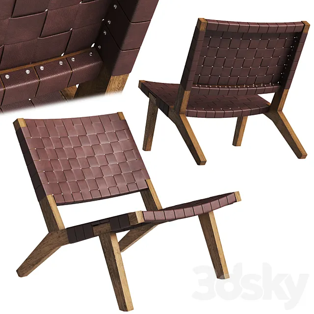 DE LA ESPADA 128 Lounge Chair 3D Model