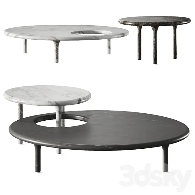 De Padova Honore Marble Coffee Tables 3D Model De Padova Honore Marble Coffee Tables 3D Model