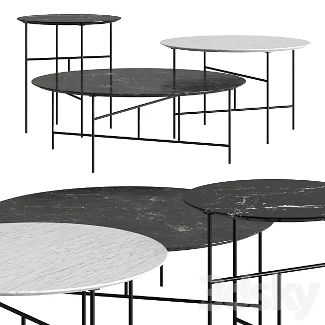 De Padova Sen Coffee Tables 3D Model De Padova Sen Coffee Tables 3D Model