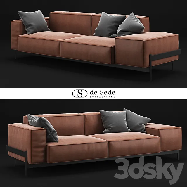De Sede DS-21 Sofa 3D Model De Sede DS-21 Sofa 3D Model
