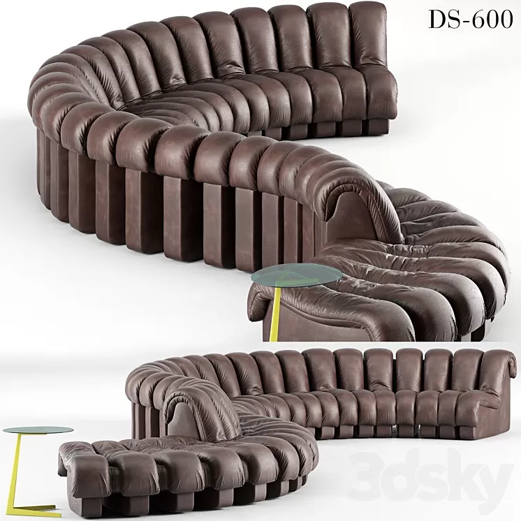 De Sede DS 600 Sofa 3D Model