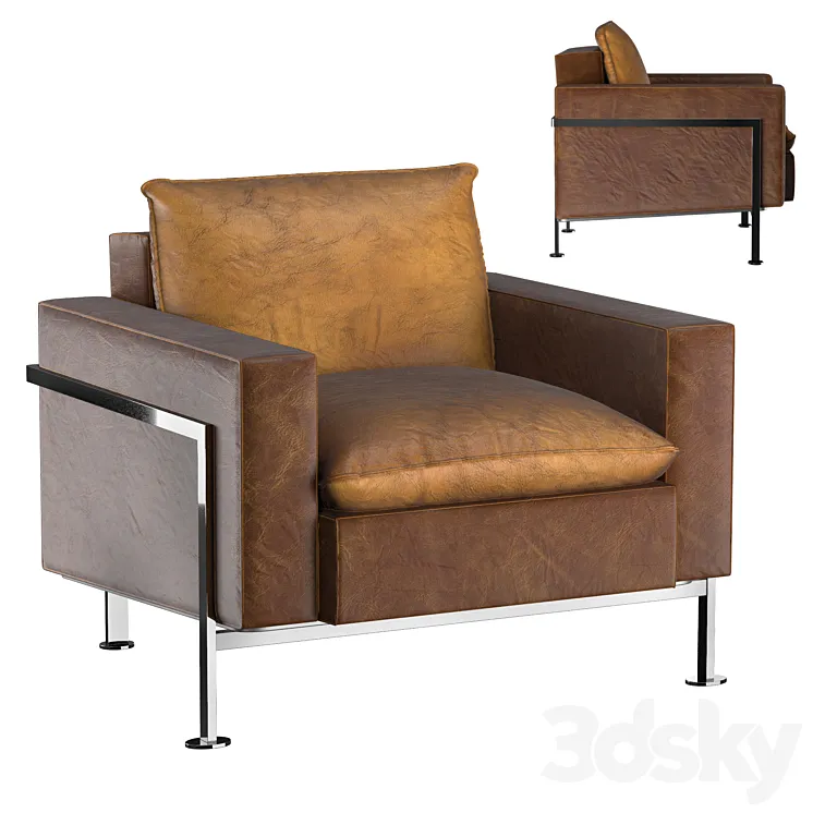 De Sede Rh 302 Leather Armchair 3D Model Free Download
