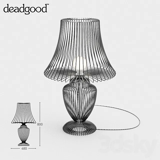 Deadgood Wire Table Lamp 3DModel