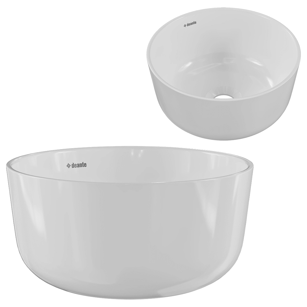 Deante – Ceramic washbasin Jasmin 3D Model Deante – Ceramic washbasin Jasmin 3D Model