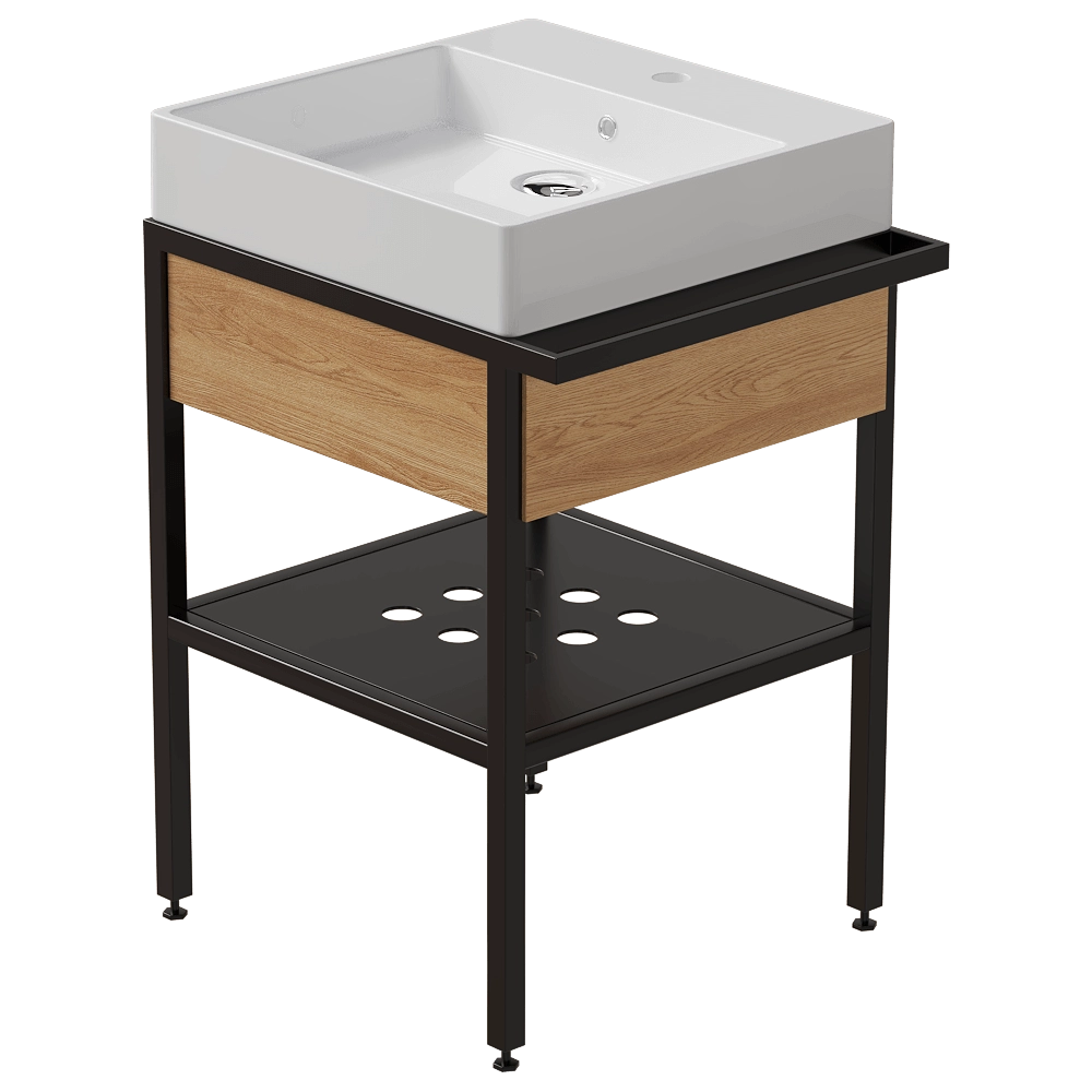 Deante – Standing bathroom console with drawer 3D Model Deante – Standing bathroom console with drawer 3D Model
