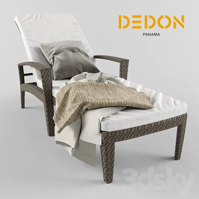 Deckchair Dedon 3D Model Deckchair Dedon 3D Model