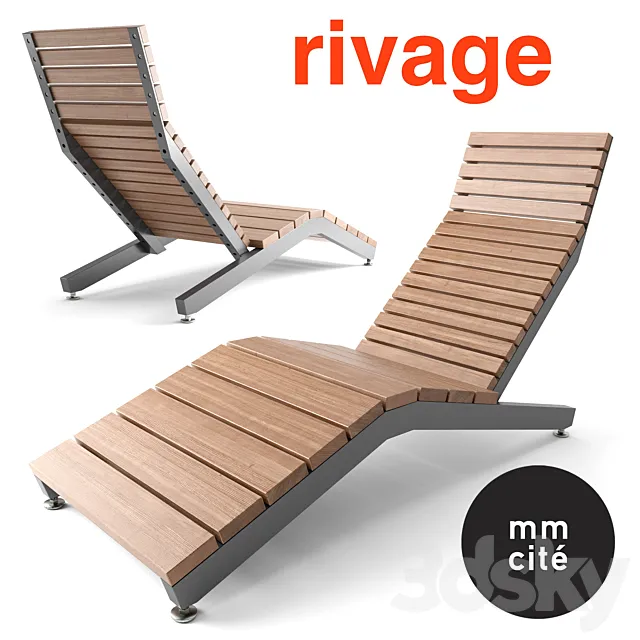 Deckchair MMCITE RIVAGE 3D Model