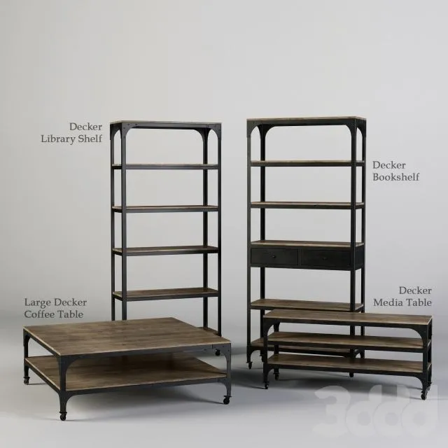 decker furniture 3D Model decker furniture 3D Model