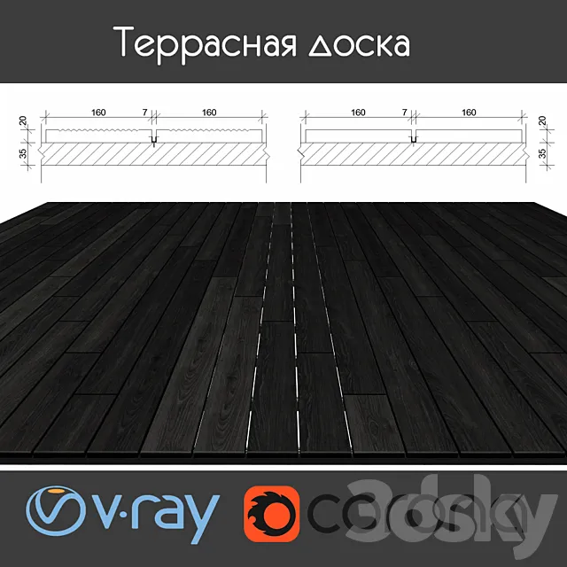 Decking on logs 4 species black Free Download