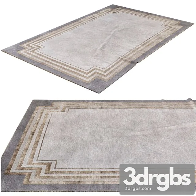 Deco border rug by tim gosling – the rug company 3D Model Download