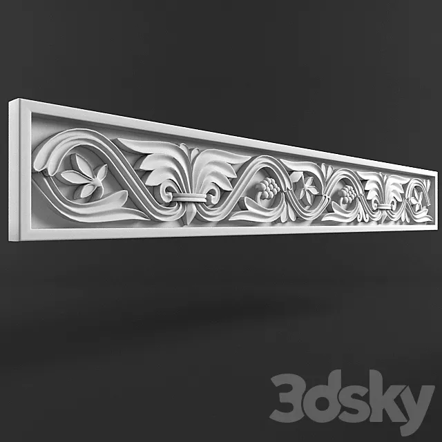 Deco facade 3D Model