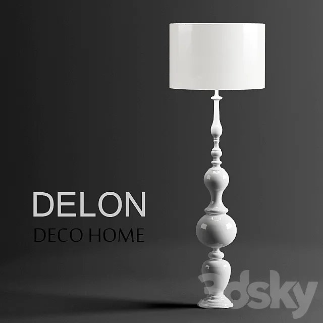 Deco Home_Delon ML80090-1-550WH 3D Model Deco Home_Delon ML80090-1-550WH 3D Model