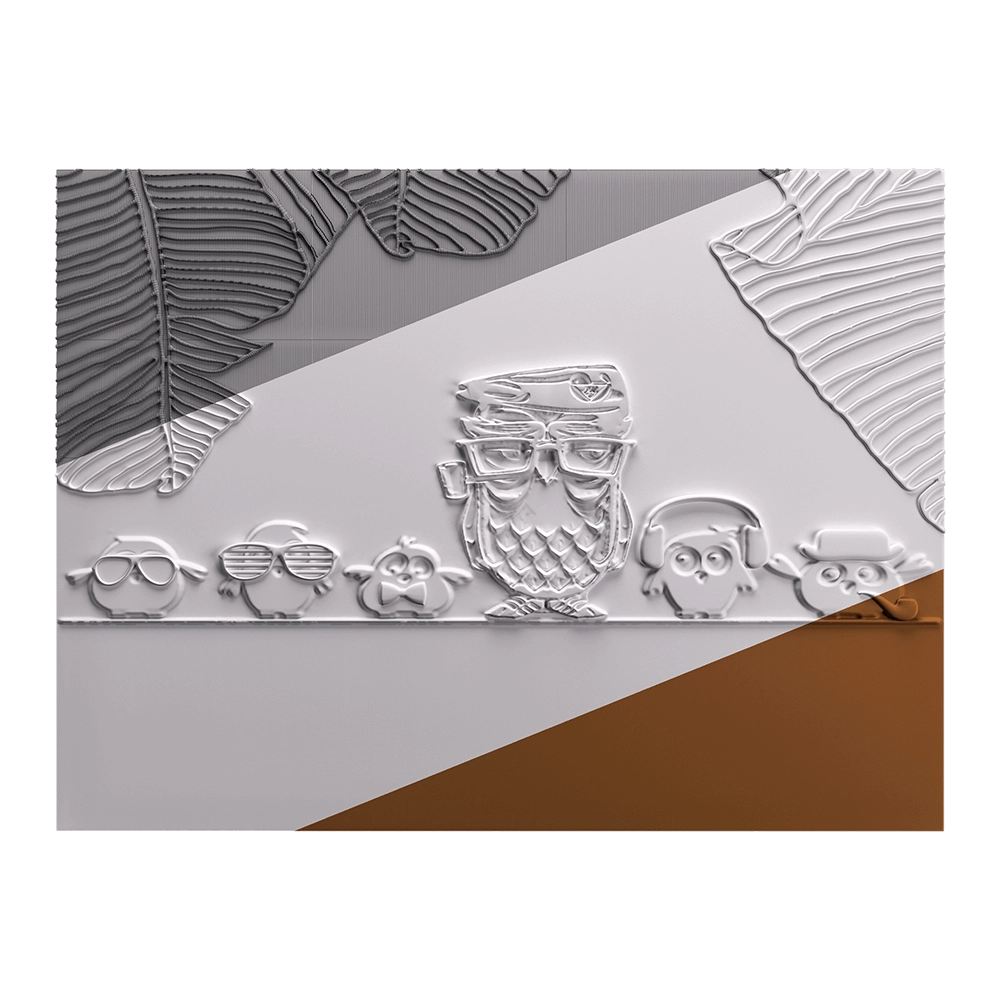 Deco Line – Owls 3D Model