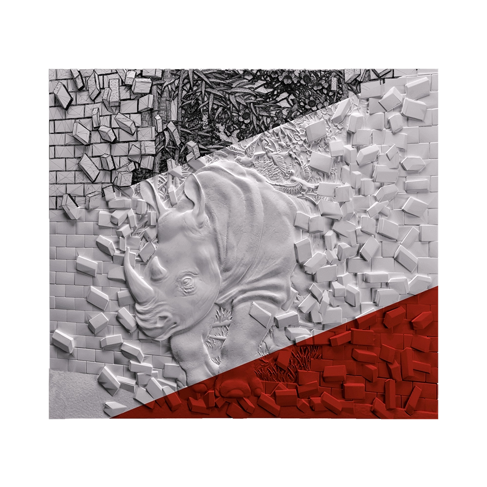 Deco Line – Rhinocer 3D Model