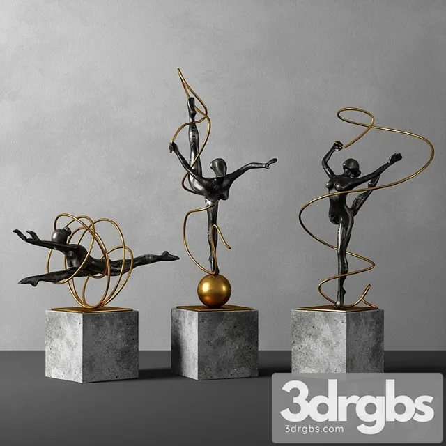 Deco sculpture 3D Model Download