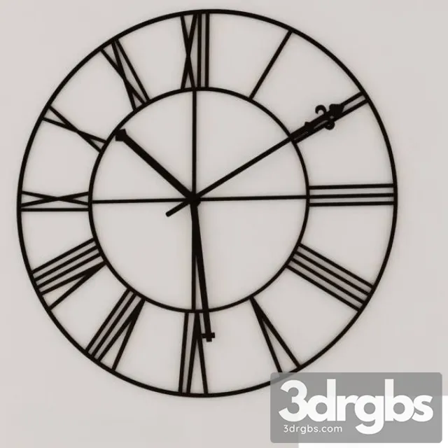 Deco Wall Clock Factory 3D Model Download