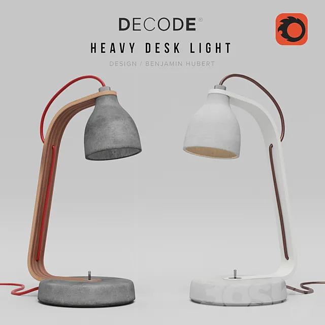 Decode Heavy Desk Light 3D Model Decode Heavy Desk Light 3D Model