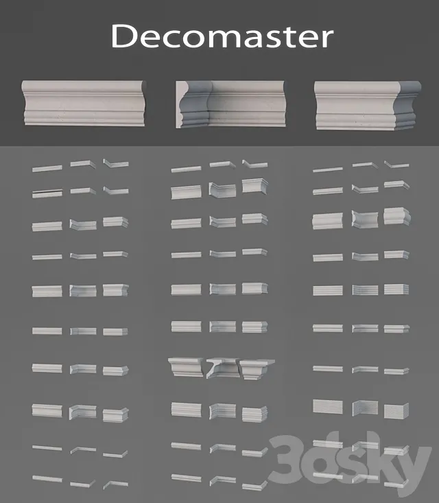 Decomaster moldings (vol 2) 3DModel