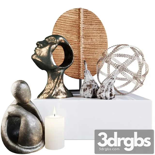 Decor collection in ethnic style with accessories