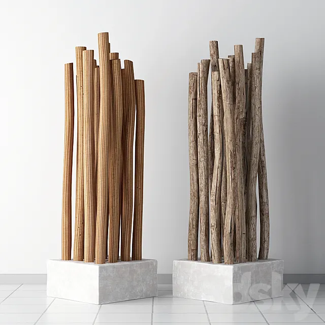 Decor dry dranches 3D Model Decor dry dranches 3D Model