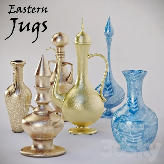 Decor Eastern Jugs 3D Model