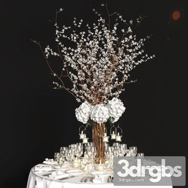 Decor Festive Table 3D Model Download Decor Festive Table 3D Model Download