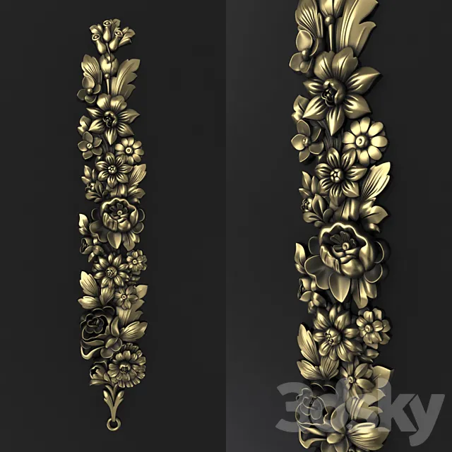 Decor flowers 3D Model Decor flowers 3D Model