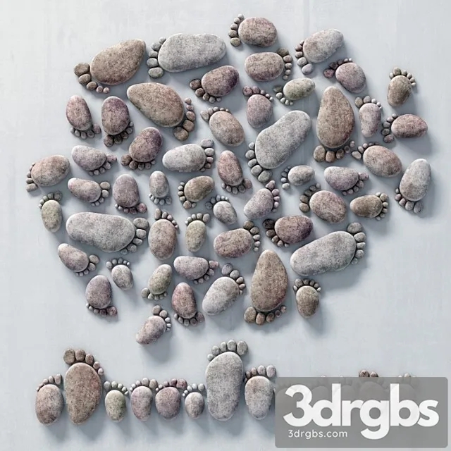 Decor footprints 3D Model Download