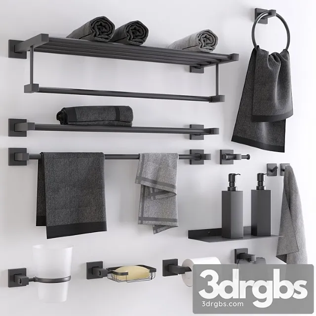 Decor For Bathroom 001 3D Model Download