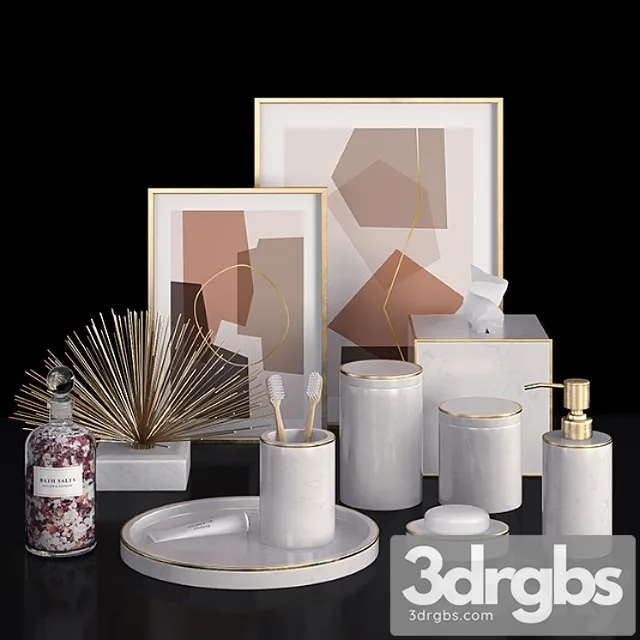 Decor For Bathtub Williams Sonoma 3D Model Download