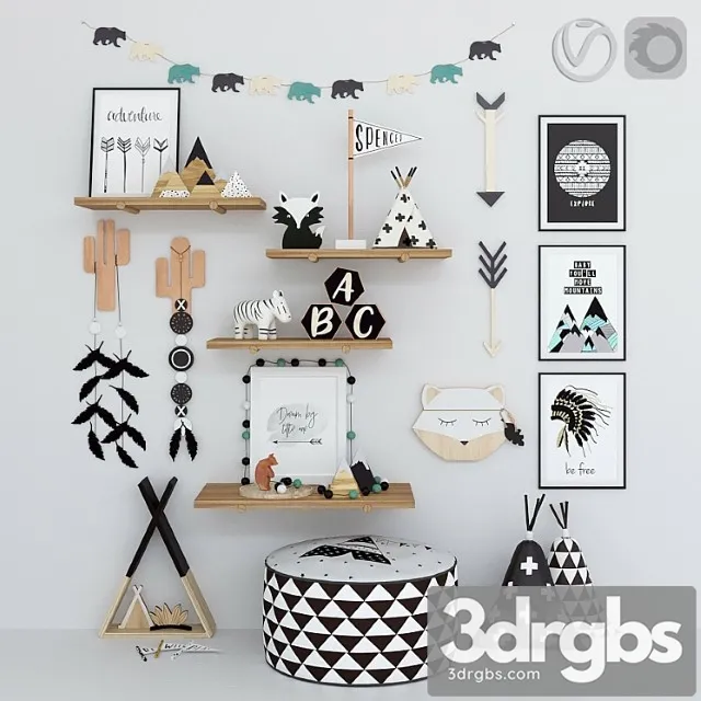Decor for Children 01 3D Model Download