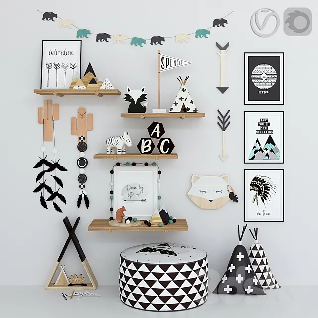 Decor for children 01 3DModel Decor for children 01 3DModel