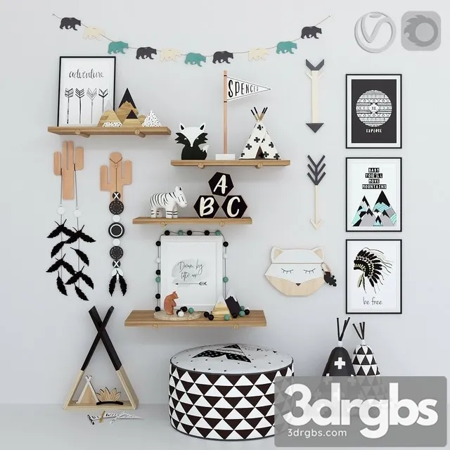 Decor for Children 3D Model Download Decor for Children 3D Model Download