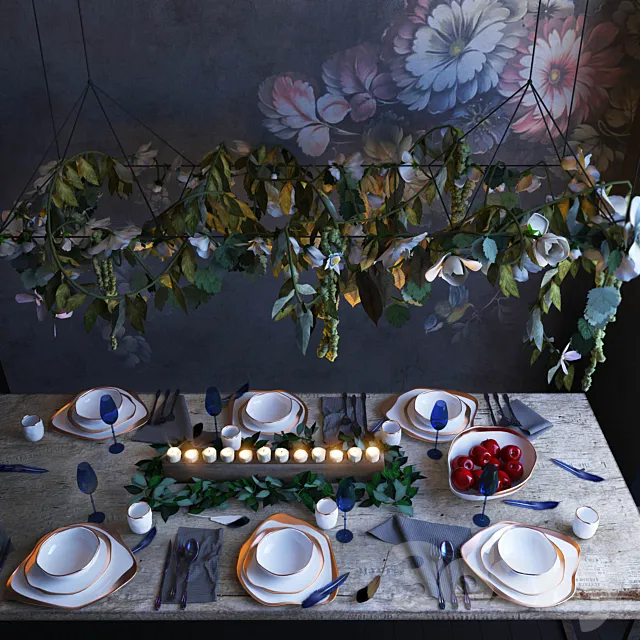 Decor for the kitchen in loft style 3DModel