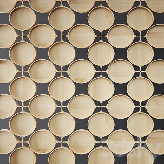 Decor for wall. 3D panel 3DModel