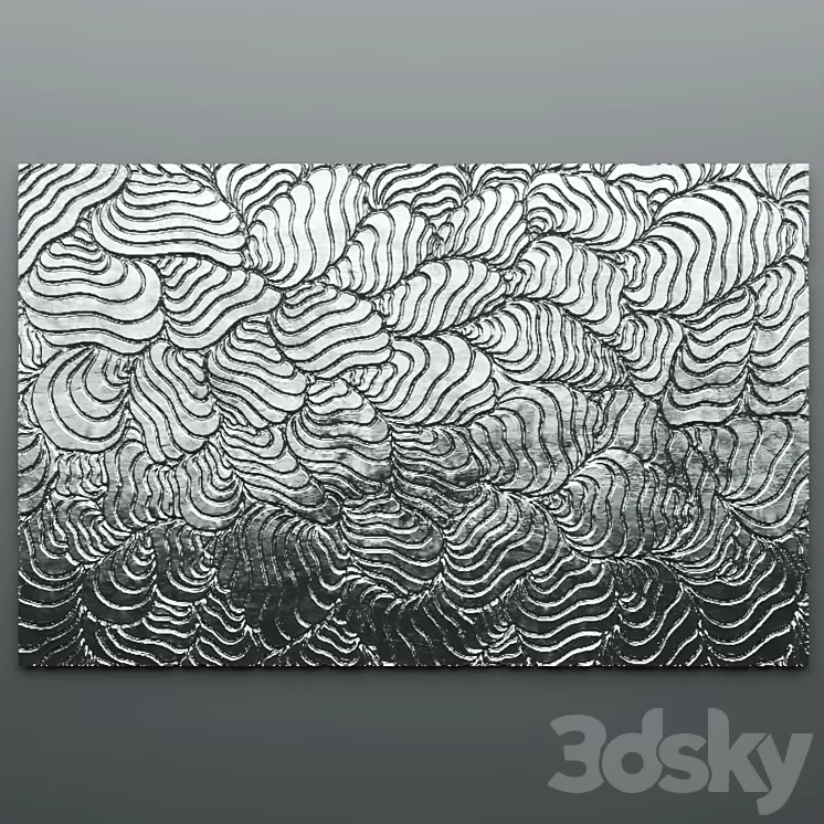 Decor for wall. Panel. 3D 3D Model