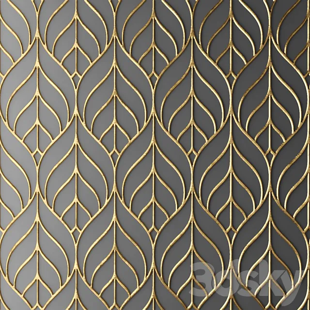 Decor for wall. Panel. 3D 3D Model Decor for wall. Panel. 3D 3D Model
