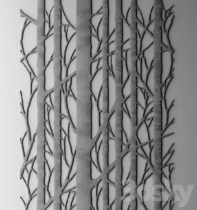 Decor for wall. Panel. 3D 3D Model Decor for wall. Panel. 3D 3D Model