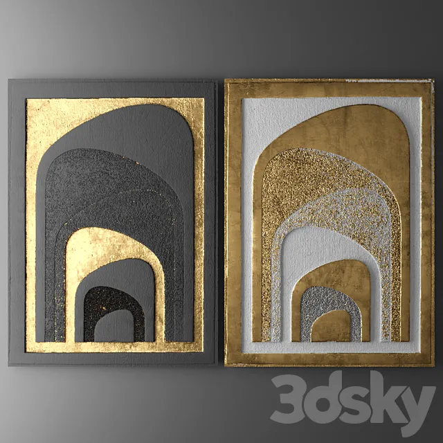 Decor for wall. Panel. 3D 3D Model Decor for wall. Panel. 3D 3D Model