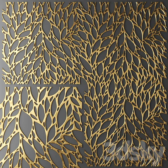 Decor for wall. Panel. 3D 3D Model Decor for wall. Panel. 3D 3D Model