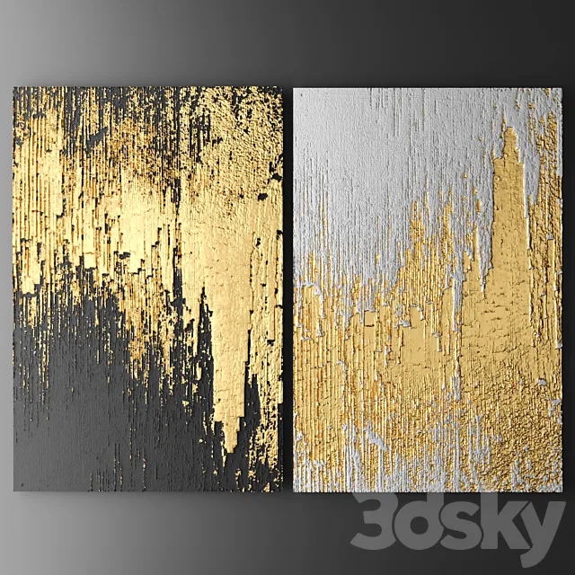 Decor for wall. Panel. 3D 3D Model Decor for wall. Panel. 3D 3D Model