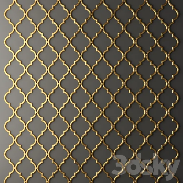 Decor for wall. Panel. 3D 3D Model Decor for wall. Panel. 3D 3D Model